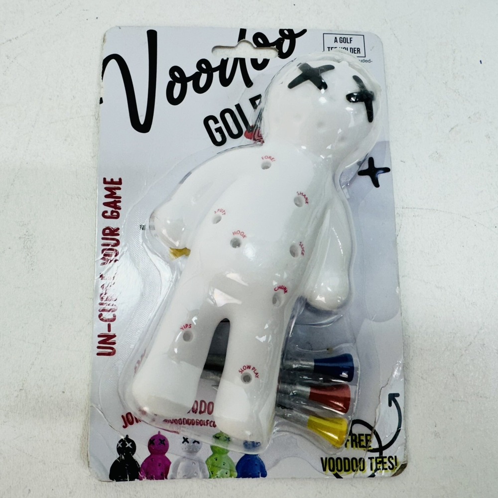 Voodoo Golf Ball Tee Holder Novelty - "Uncurse your Game" - New